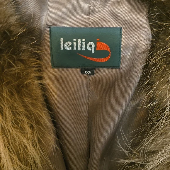 Mob Wife Aesthetic Brown Faux Fur Coat Sequin Bow Belted Jacket - Picture 3 of 5